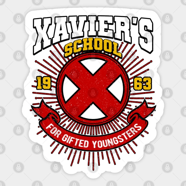 Xavier's School Sticker by OniSide